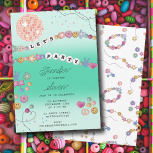 Invitation Fille de bracelet d'amitié Bijoux Fête d'anniversa