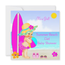 Fille de douche de bébé de plage Chapeau de soleil