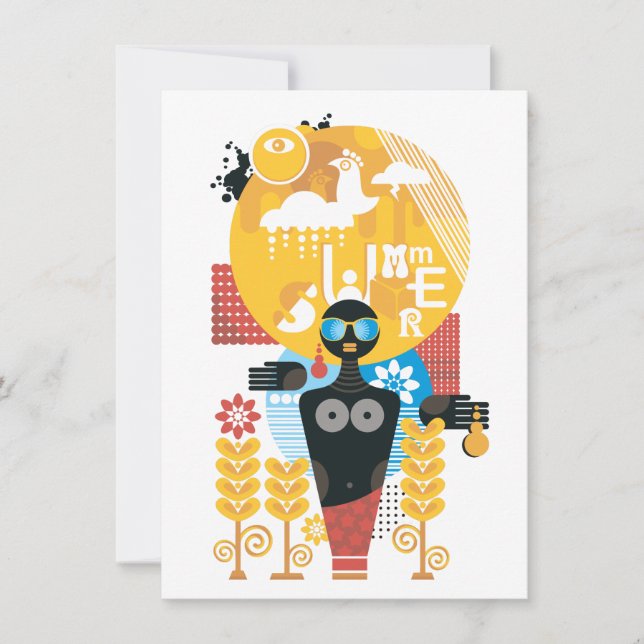 Invitation Fille de l'été (Devant)