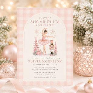 Invitation Fille de l'hiver merveilleux Casse-Noisette Baby S
