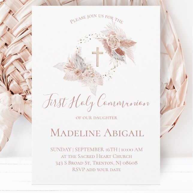 Invitation fille de première communion (Créateur téléchargé)