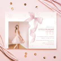 Fille d'hiver Arc rose Rouge 16ème Anniversaire