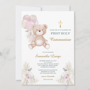 Invitation Fille d'invitation à la première communion