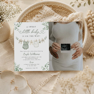Invitation Fille Douce Bébé Lingerie Baby Shower Photo