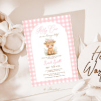 Fille du Baby shower de la vache Sainte