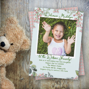 Invitation Fille du groupe d'adoption