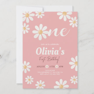 Invitation Fille marguerite