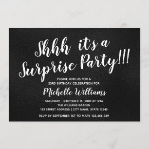 Invitation Fille noire  Parties scintillant  Anniversaire de 