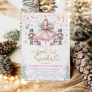 Invitation Fille Nutcracker Anniversaire de la fête de la ter