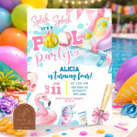 Fille Rose Arc Softball Piscine Fête d'anniversair