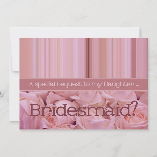 Invitation Fille S'il vous plaît être Bridesmaid (Devant)