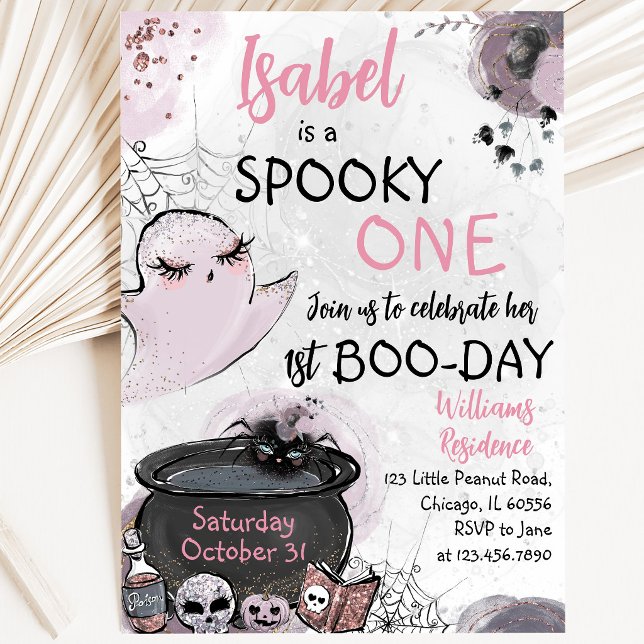 Invitation Fille Spooky One Anniversaire Halloween (Créateur téléchargé)