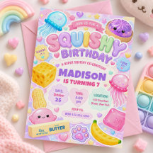 Fille Squishy Mignonne Kawaii Anniversaire Coloré