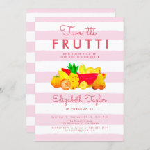 Fille Tropicale 2e anniversaire Deux Twotti Frutti