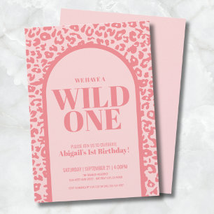 Invitation Fille Wild One Birthday Party