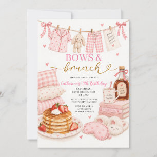 Invitation Filles aux Nœuds Roses et au Brunch pour leur 10èm