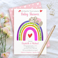 Filles Baby shower Boho Arc-en-ciel Kawaii