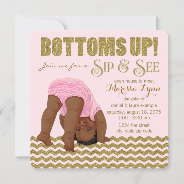 Invitation Filles, cul sec, Sip and See (Devant)