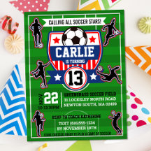 Filles de football Terrain de football Fête d'anni