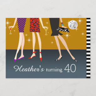 Invitation Filles de la Fashion Party 40e anniversaire