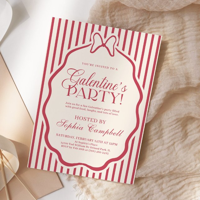 Invitation Filles de la fête de Galentine Saint-Valentin (Créateur téléchargé)