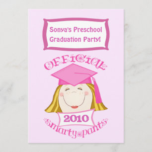 Invitation Filles de l'enseignement préscolaire / Fête de fin