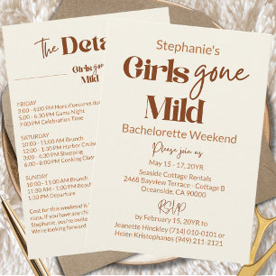 Invitation Filles Devenues Douces Chic Enterrement de Vie de 