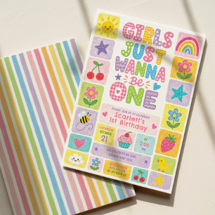 Invitation Filles Fantaisistes Veulent Être Une Première Fête