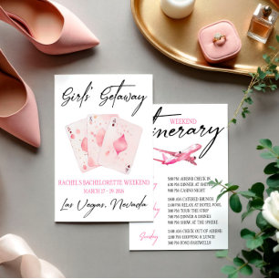 Invitation Filles' Getaway, Casino Bachelorette Weekend Party