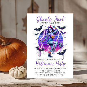 Invitation Filles Ghouls Night Out Adulte Halloween Party