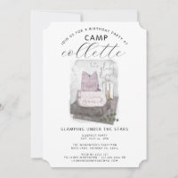 Filles Glamping Anniversaire Fête Cosy