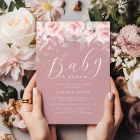 Fillette florale rose pâle bébé en fleurs Baby Sho