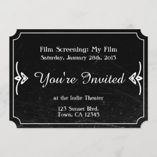 Invitation Film affligé par cru