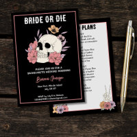 Fin de semaine de bachelorette à crâne noir marié 