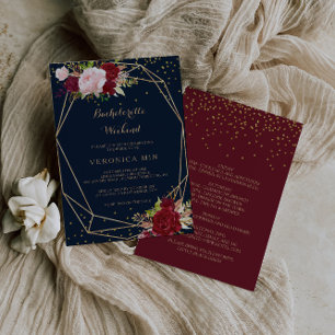 Invitation Fin de semaine de la licence géométrique Gold & Re