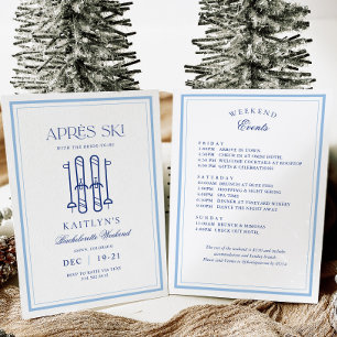 Invitation Fin de semaine du bachelorette de ski d'hiver de n