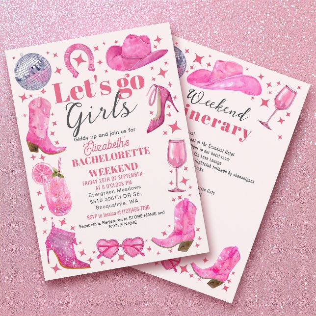 Invitation Fin de semaine du Dernier Rodeo Bachelorette Party (Créateur téléchargé)