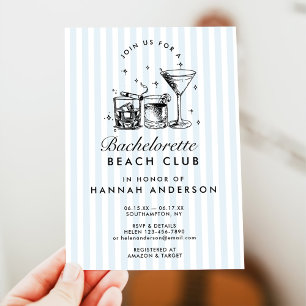 Invitation Fin de semaine Retro Moderne Vintage Bachelorette 