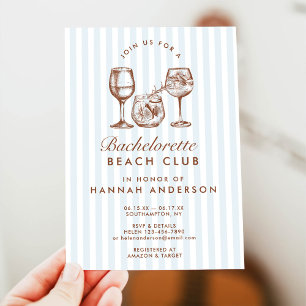 Invitation Fin de semaine Retro Moderne Vintage Bachelorette 