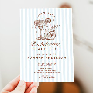 Invitation Fin de semaine Retro Moderne Vintage Bachelorette 