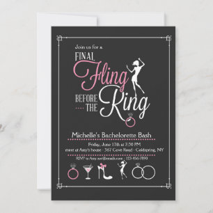 Invitation finale du Fling Bachelorette Party