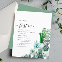 Invitation finale Fiesta Budget Bachelorette Party