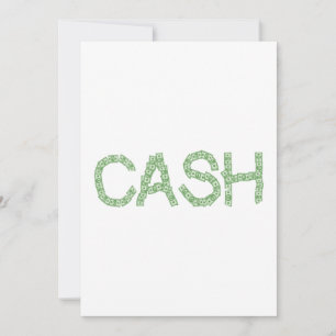 Invitation Finance verte Cash Money Word
