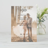 Fiona Photo Bold Monogramme Mariage moderne