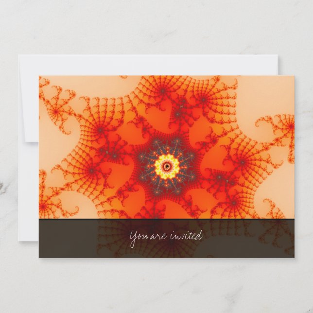 Invitation Fire Web - Art fractal (Devant)