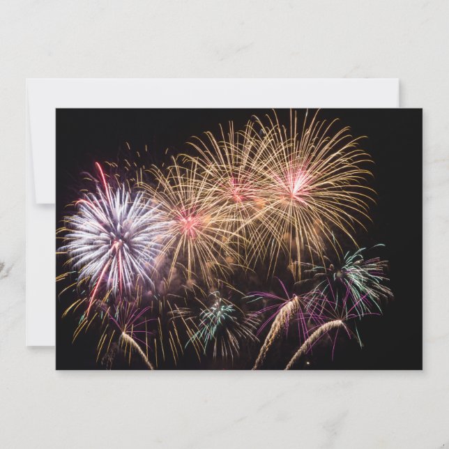 Invitation Fireworks / Carte Flat (Devant)