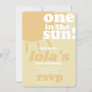 Invitation First Birthday Invite