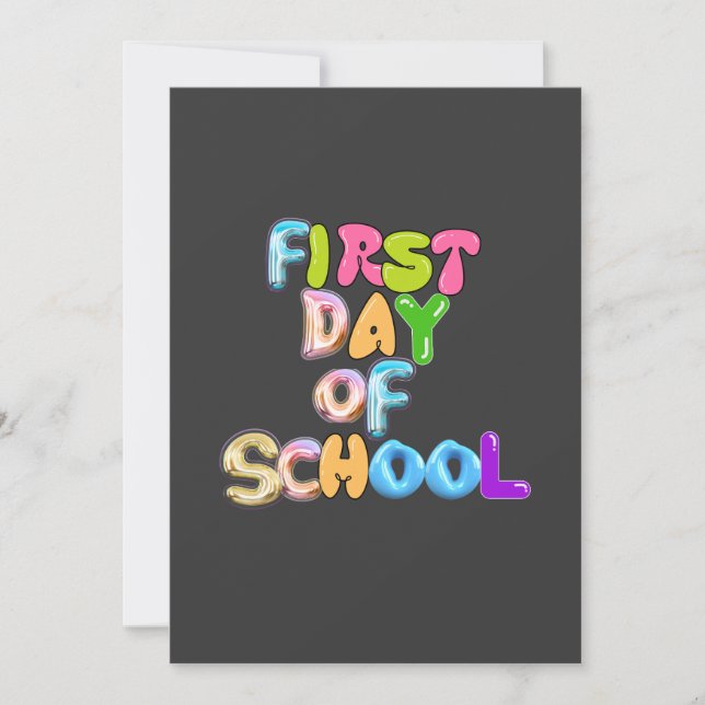 INVITATION FIRST DAY OF SCHOOL, BACK TO SCHOOL GIFTS (Devant)