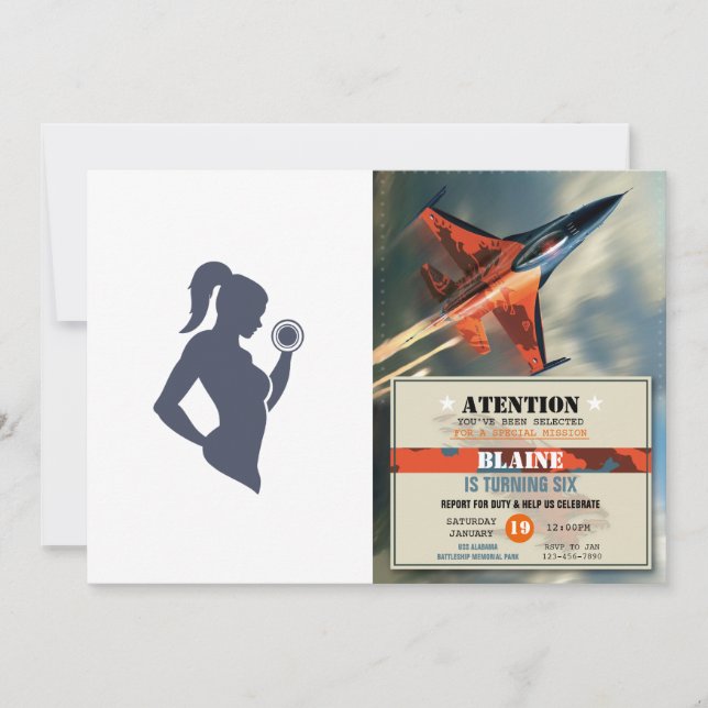 Invitation Fitness girl lifting dumbbell (Devant)