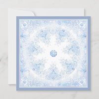 Flacon de neige bleu glace